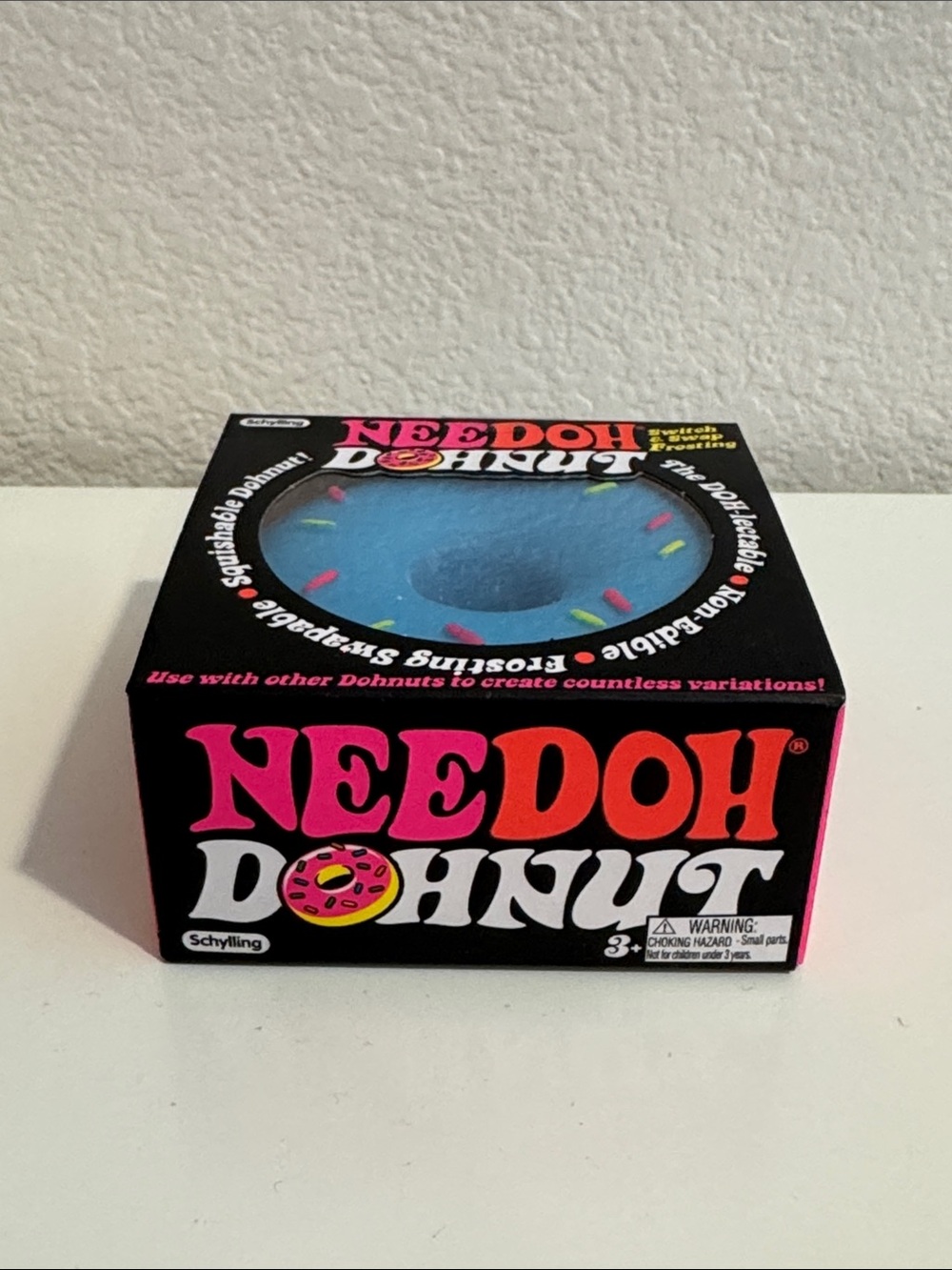 Needoh Donut Kids Toy - Blue and Pink